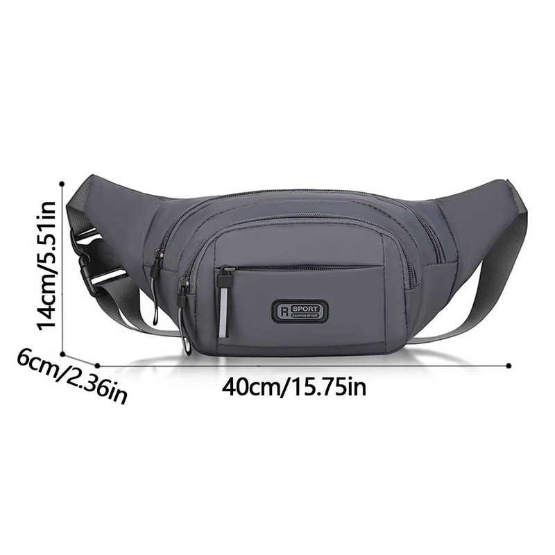 Canvas Fit AntiTheft Mens Waistpack Mobile Sports Outdoor Running Bag 1