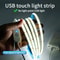 5 V USB COB LED Light Strip With Touch Dimmer Flexible Diode Tape For Indoor Lighting 0