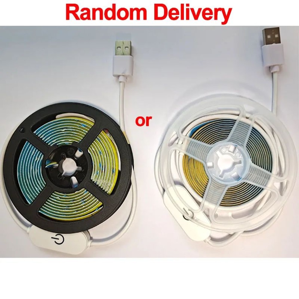 5 V USB COB LED Light Strip With Touch Dimmer Flexible Diode Tape For Indoor Lighting 5