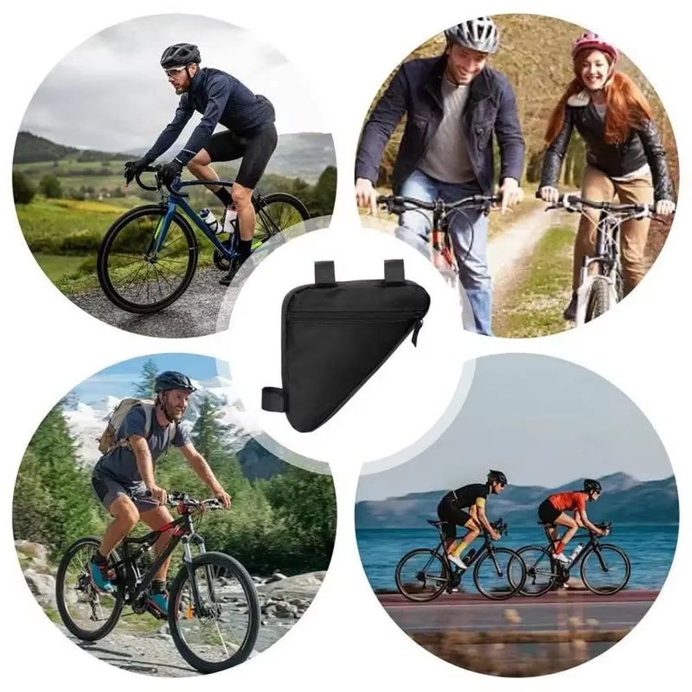 Waterproof Bicycle Triangle Frame Bag For Cycling Storage Front Frame Handlebar Accessory 5