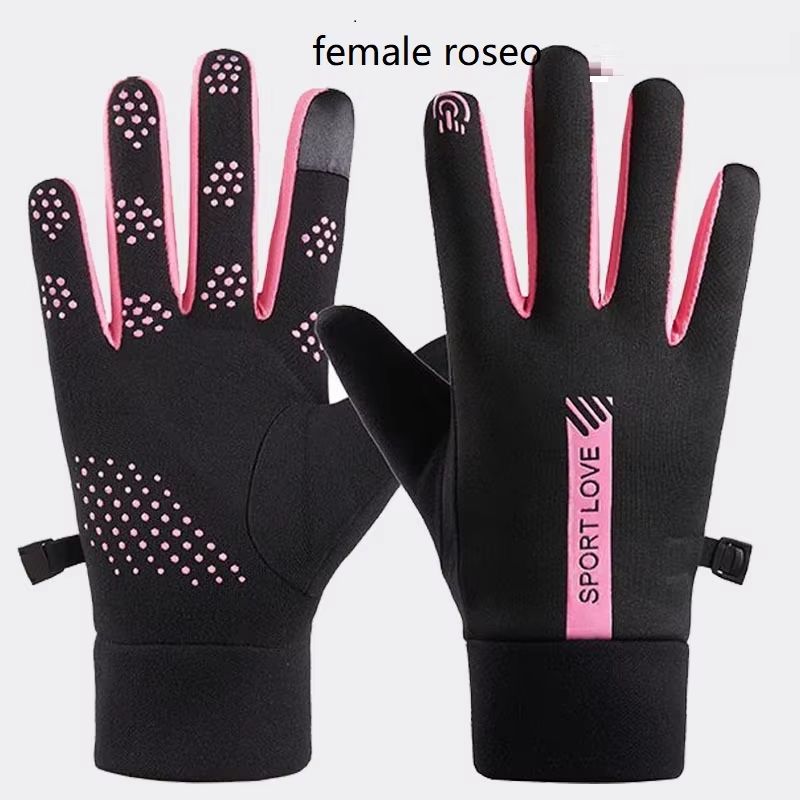 Womens Winter Thermal Cycling Gloves Waterproof WindResistant Fleece Outdoor Sports Mittens 12