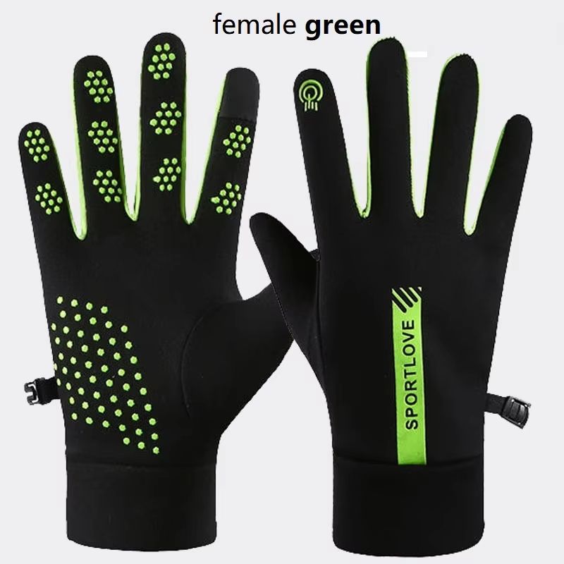 Womens Winter Thermal Cycling Gloves Waterproof WindResistant Fleece Outdoor Sports Mittens 14