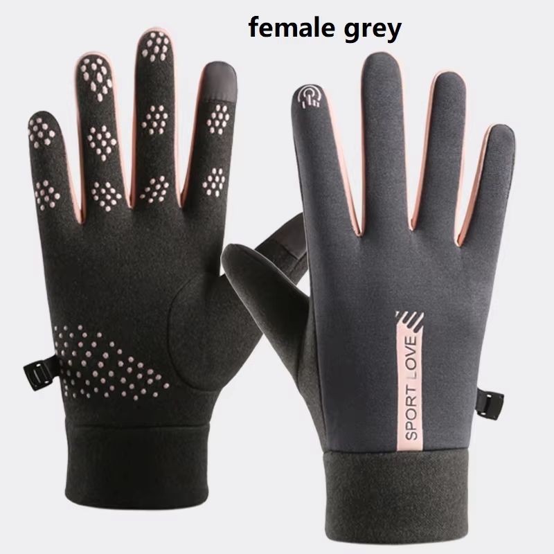 Womens Winter Thermal Cycling Gloves Waterproof WindResistant Fleece Outdoor Sports Mittens 6