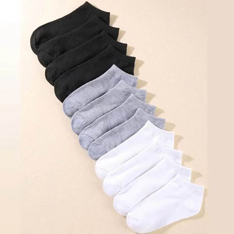 Mens Breathable LowCut Ankle Socks 1020304050 Pairs SweatWicking Summer Comfort 9