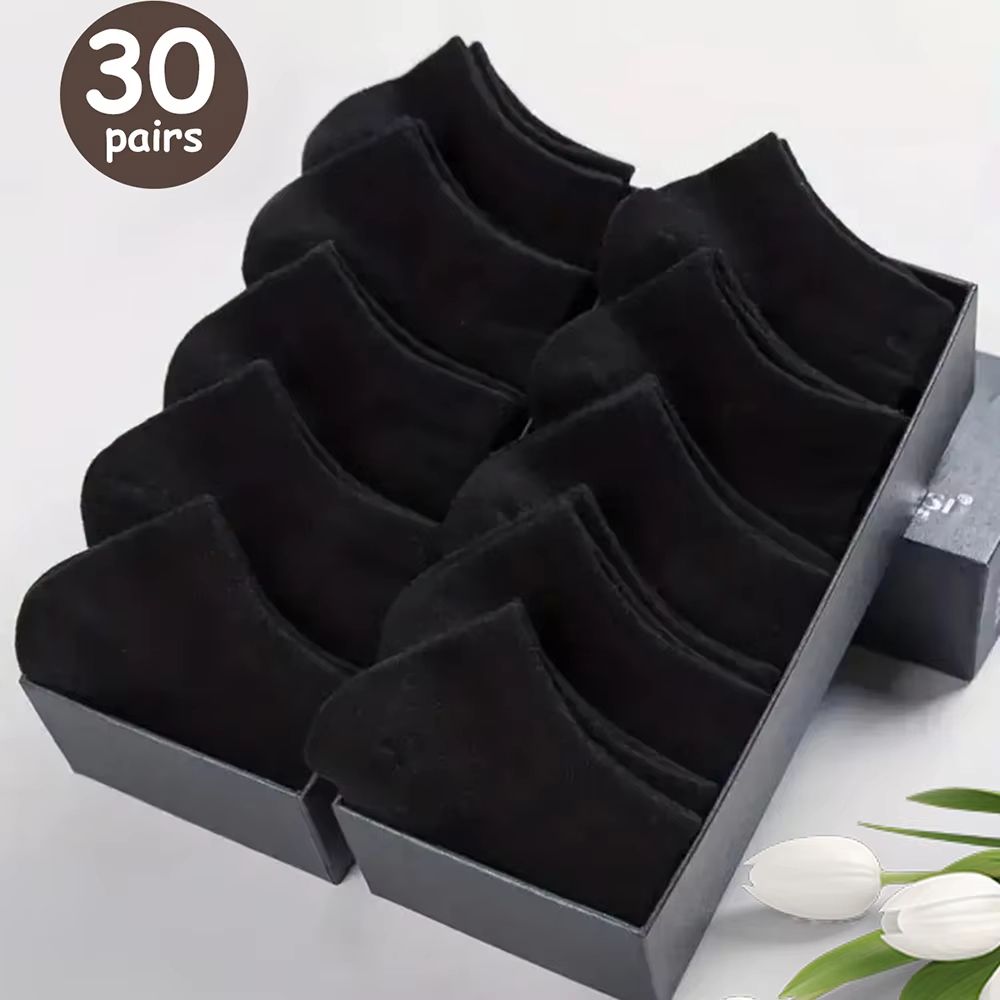 Mens Breathable LowCut Ankle Socks 1020304050 Pairs SweatWicking Summer Comfort 11