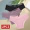 Womens 3Piece Cotton LowRise Lace Brazilian Panties Set Breathable Soft Underwear SXL 12
