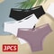 Womens 3Piece Cotton LowRise Lace Brazilian Panties Set Breathable Soft Underwear SXL 7