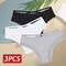 Womens 3Piece Cotton LowRise Lace Brazilian Panties Set Breathable Soft Underwear SXL 19