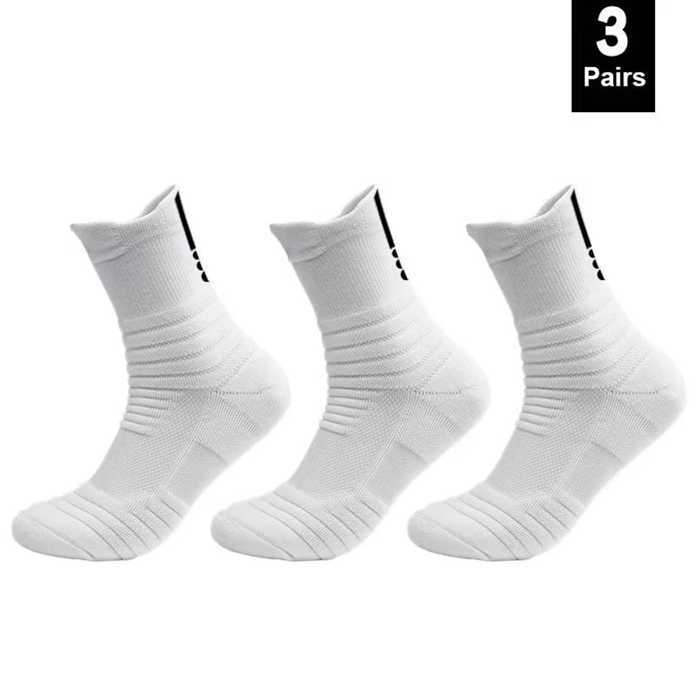 AntiSlip Mens Sport Socks 13 Pairs Breathable Cotton Soccer Basketball Socks 3945 14