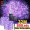 Outdoor Solar LED Fairy String Lights Waterproof With 8 Lighting Modes For Garden Patio And Christm 0