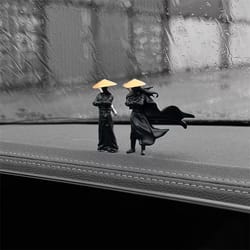 handcrafted resin ninja samurai mini figure for car and desk decor