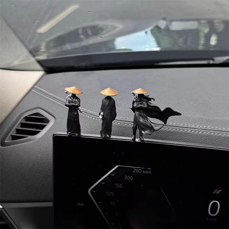 Handcrafted Resin Ninja Samurai Mini Figure For Car And Desk Decor 5