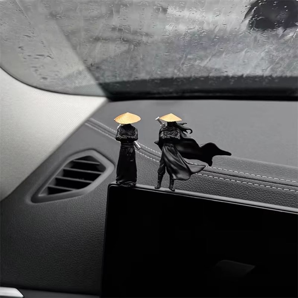 Handcrafted Resin Ninja Samurai Mini Figure For Car And Desk Decor 6