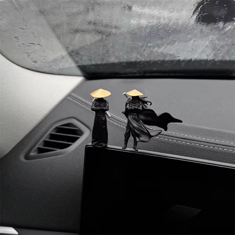 Handcrafted Resin Ninja Samurai Mini Figure For Car And Desk Decor 6