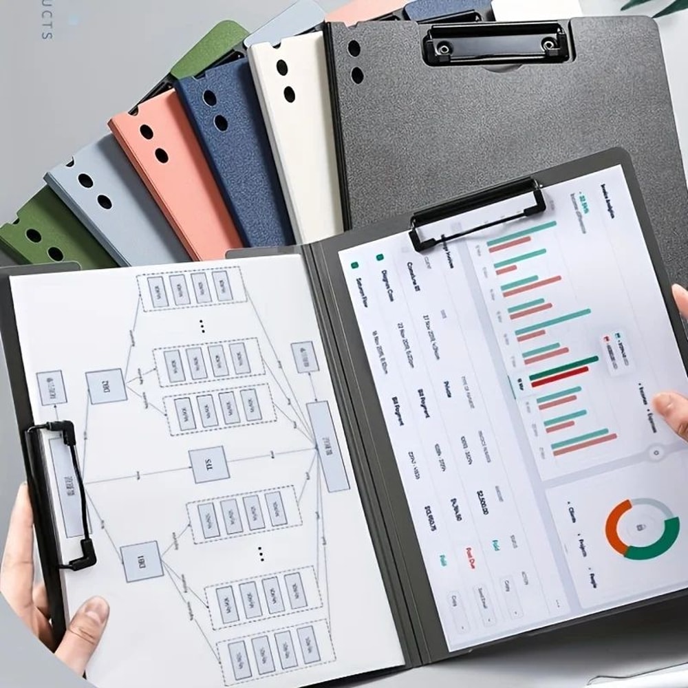 A4 Document Organizer Clipboard Folder With Cover For Business School 3