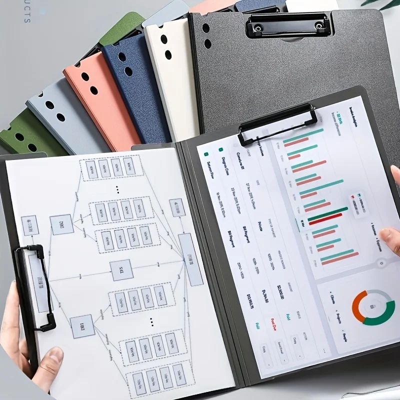 A4 Document Organizer Clipboard Folder With Cover For Business School 3