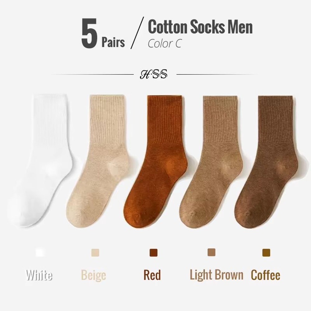 Combed Cotton Business Dress Socks For Men 510Pair Pack 6