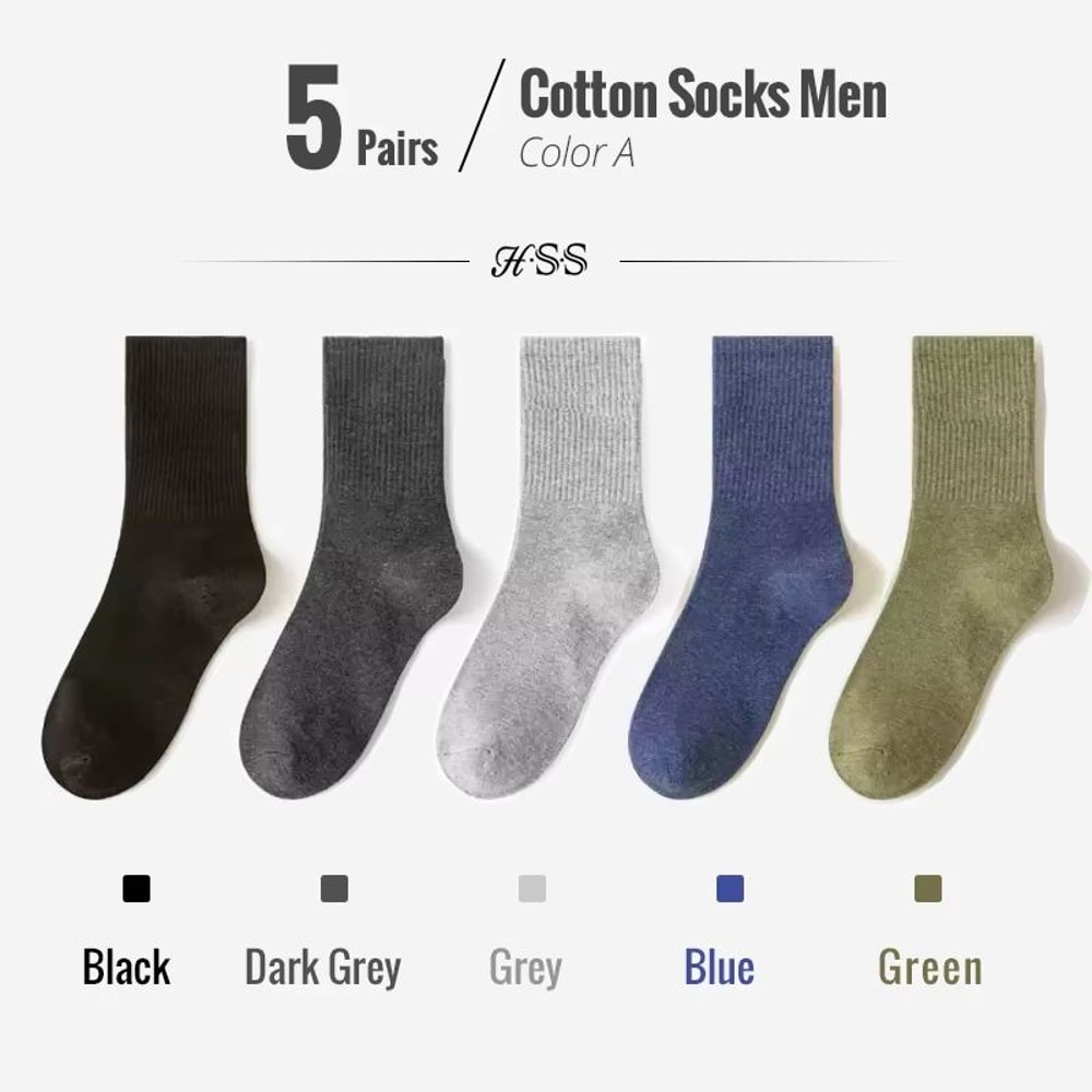 Combed Cotton Business Dress Socks For Men 510Pair Pack 8