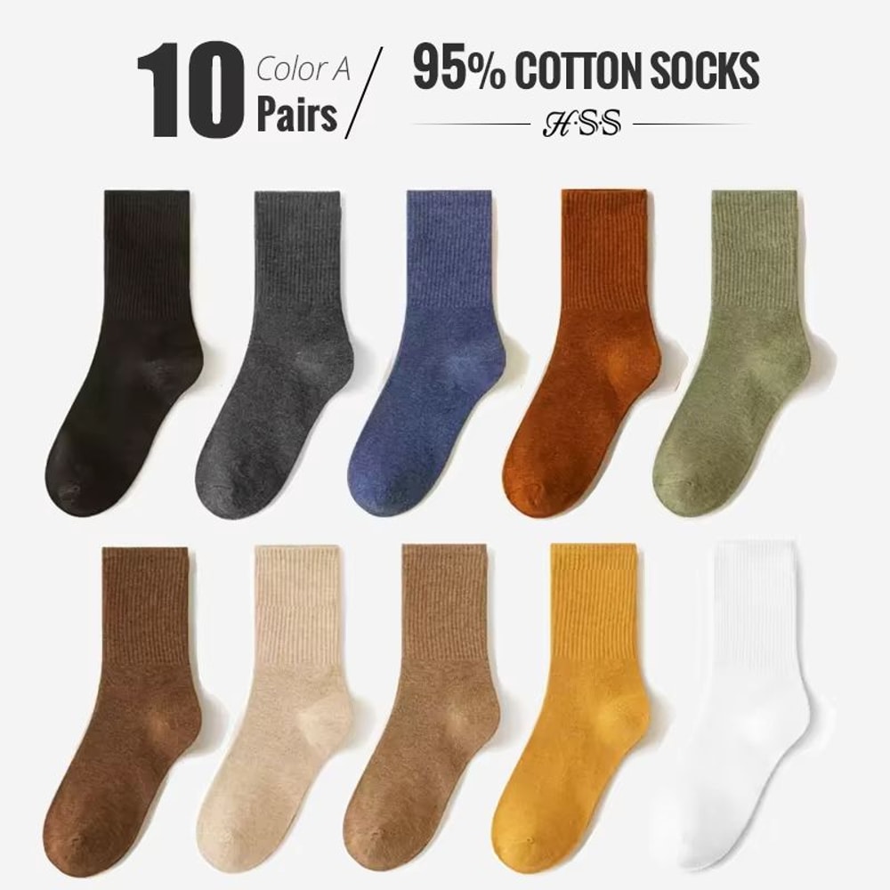 Combed Cotton Business Dress Socks For Men 510Pair Pack 20