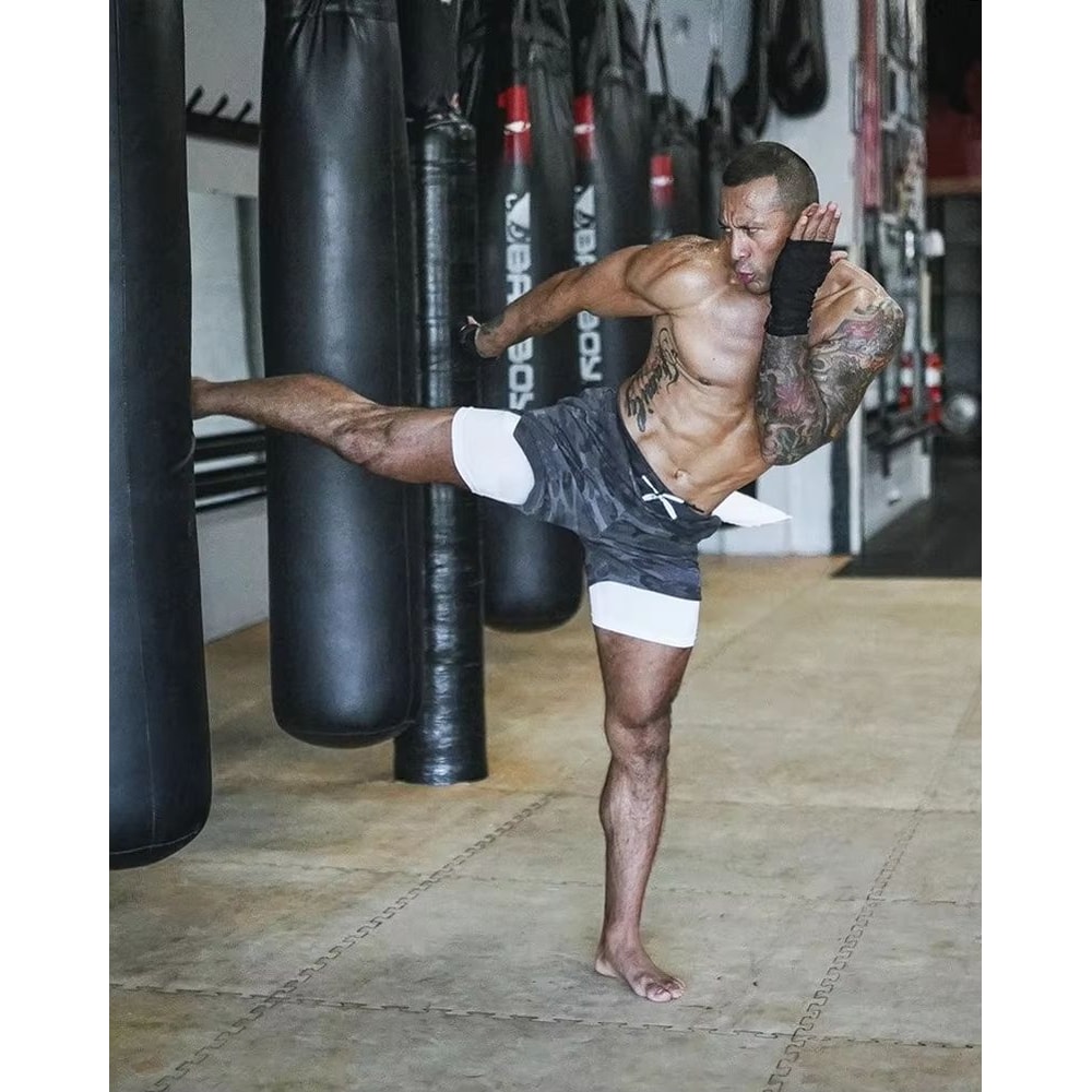 Mens Camo QuickDry 2in1 Running And Gym Shorts 3