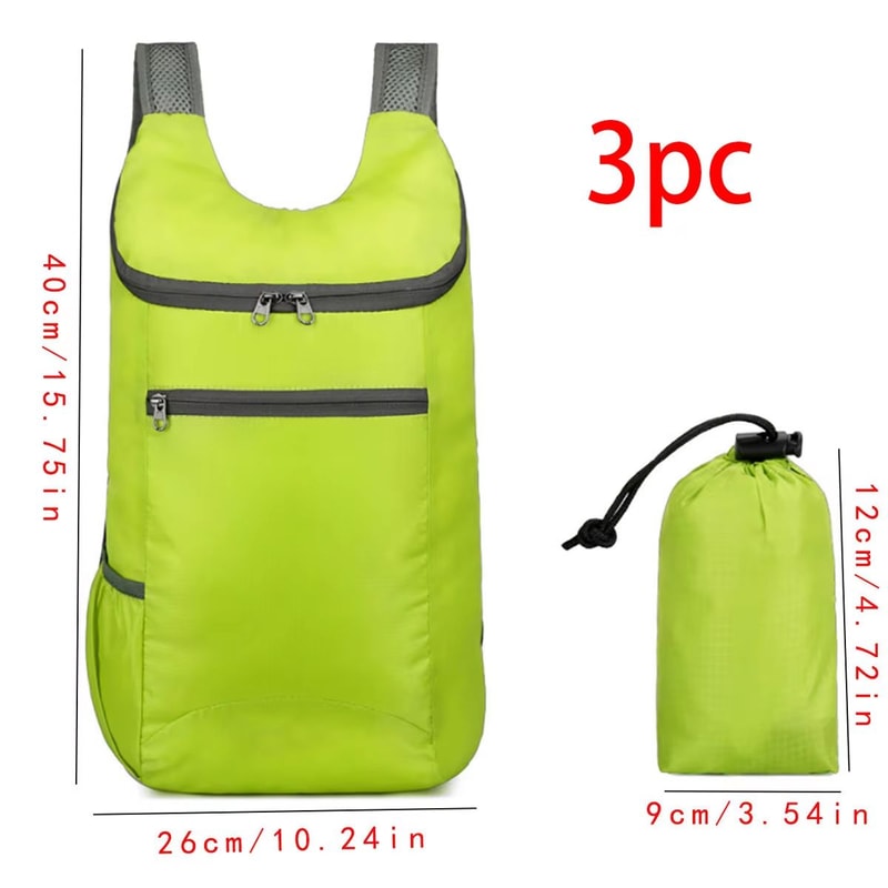 Foldable Waterproof Lightweight Travel Backpack Large Capacity Weekend Bag 15