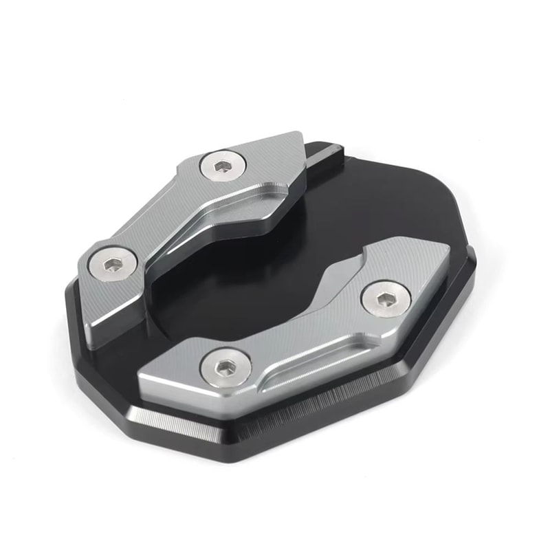 Motorcycle Kickstand Extender Pad Side Stand Foot Extension Plate Support For Bikes 12