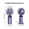 Handheld Mini Foldable Portable Fan With Neck Hanging Strap 5Speed USB Rechargeable And Phone Stand 5