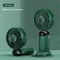 Handheld Mini Foldable Portable Fan With Neck Hanging Strap 5Speed USB Rechargeable And Phone Stand 8