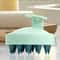 Silicone Scalp Massager Shampoo Brush With Ergonomic Handle For Deep Clean Exfoliation And Relaxing 10