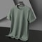 Summer Waffle Knit Short Sleeve TShirt For Men 7