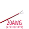 2Pin Tinned Copper Electrical Wire Insulated PVC Extension Cable 1820222426 AWG 4