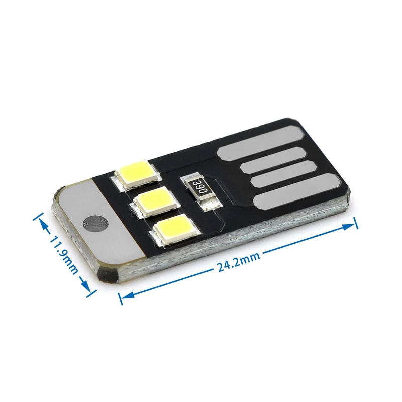 20Pack USB Mini Book Light 2835SMD LED 5V 02W Night Lamp For Power Bank Computer Laptop 2