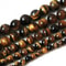 Natural Tiger Eye Stone Beads 468101214mm Brown Smooth Beads For Jewelry Making 4