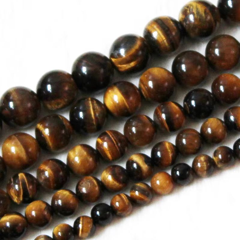 Natural Tiger Eye Stone Beads 468101214mm Brown Smooth Beads For Jewelry Making 4