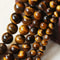 Natural Tiger Eye Stone Beads 468101214mm Brown Smooth Beads For Jewelry Making 5