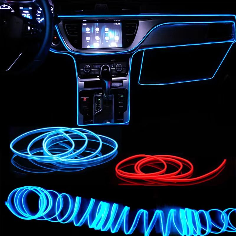 Car Interior EL Wire LED Neon Strip Lights USB Ambient Lighting Flexible DIY Decor 328ft 984ft 16 0