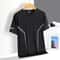 Mens Ice Silk QuickDry Reflective Running TShirt Breathable Fitness Top Up To 5XL 15