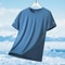 Mens Ice Silk QuickDry Reflective Running TShirt Breathable Fitness Top Up To 5XL 6