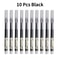 10Pc HighQuality Needle Tip Gel Pens Set Liquid Ballpoint For School Office Writing 7