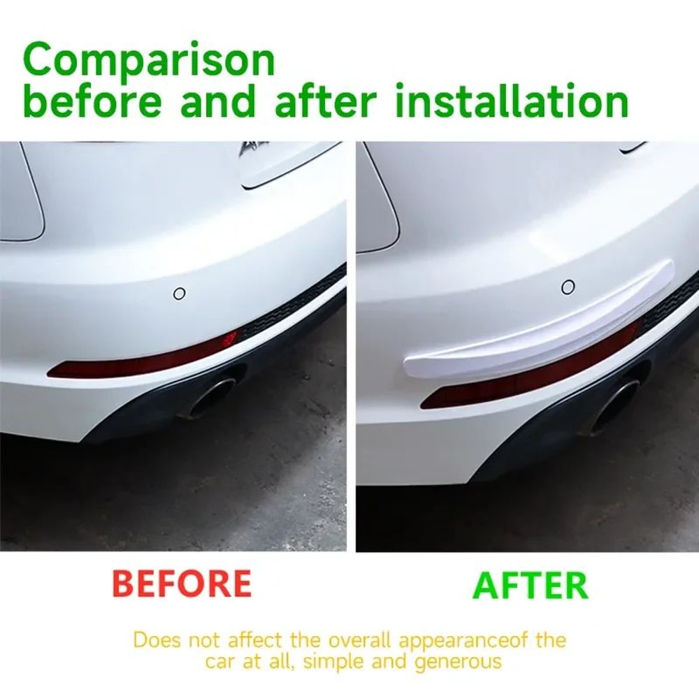 2Piece Car Bumper Protector Strip Guard For Scratch And Collision Protection 2