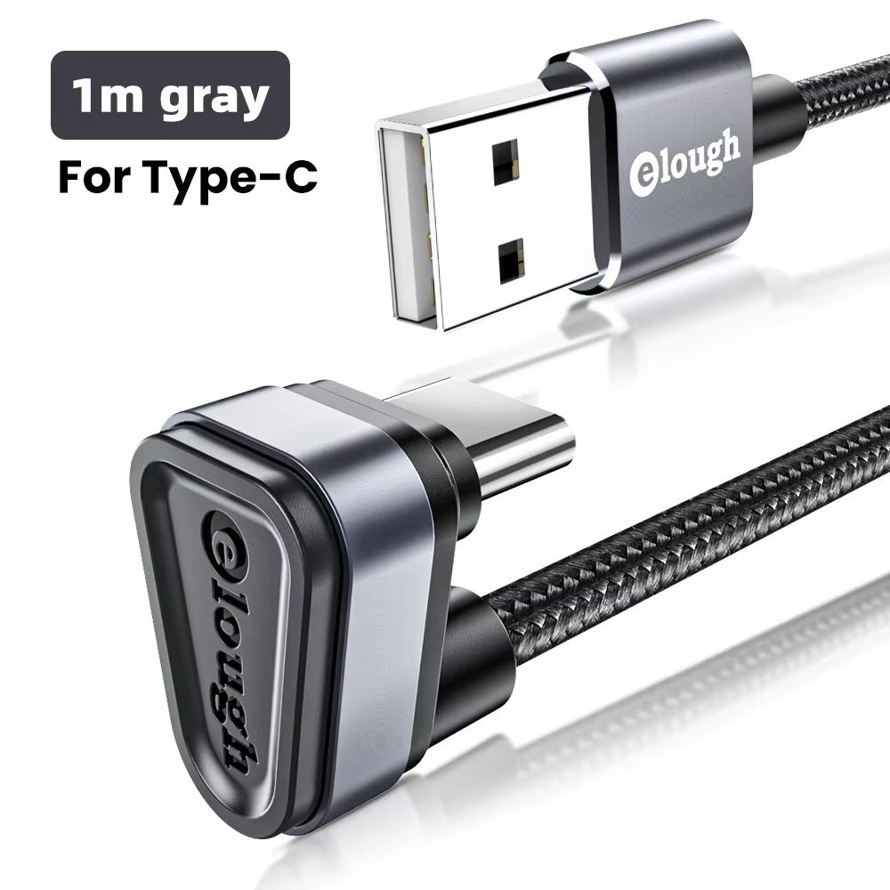 Elough USB TypeC Fast Charging And Data Cable 24A With 180Degree USBC Connector 7
