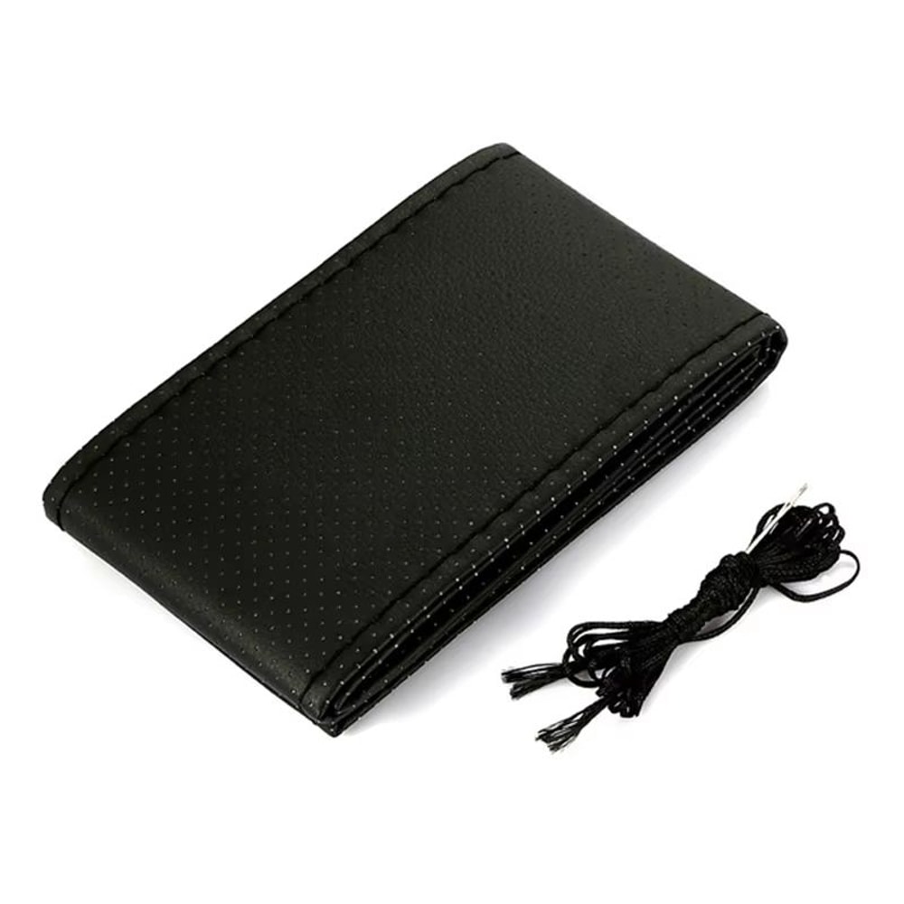 Car Steering Wheel Cover DIY Stitching Kit With Artificial Leather Thread And Needles 3Color Suite 8