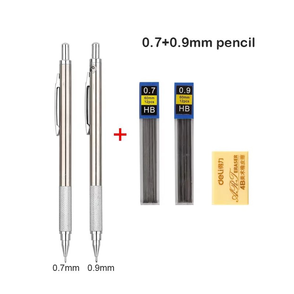 Professional Full Metal Mechanical Pencil Set For Drawing Drafting And Writing 14