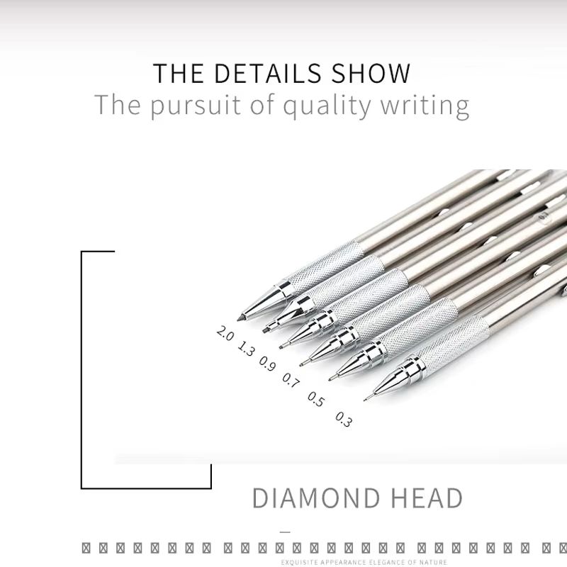 Professional Full Metal Mechanical Pencil Set For Drawing Drafting And Writing 5