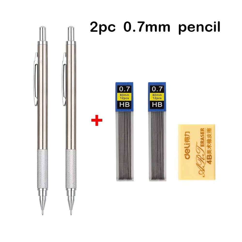 Professional Full Metal Mechanical Pencil Set For Drawing Drafting And Writing 21