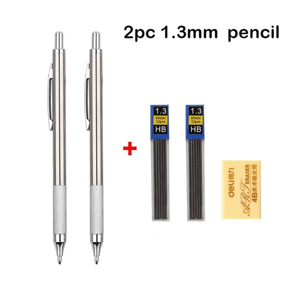 Professional Full Metal Mechanical Pencil Set For Drawing Drafting And Writing 23