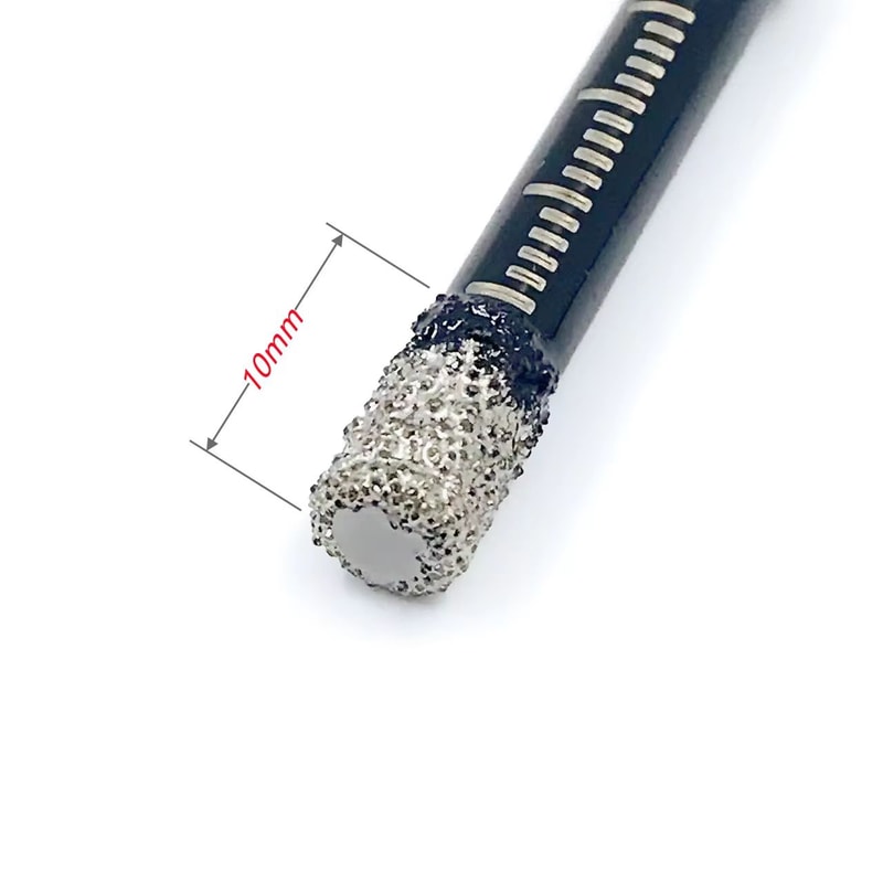 Brazed Diamond Tile Drill Bit With 14in Hex Shank For Clean Holes In Ceramic And Porcelain 1