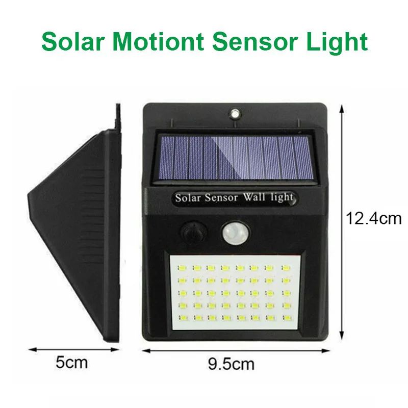 Outdoor Solar Wall Light With PIR Motion Sensor 6 Or 30 LEDs Waterproof Design 4