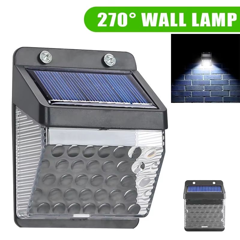 Outdoor Solar Wall Light With PIR Motion Sensor 6 Or 30 LEDs Waterproof Design 8