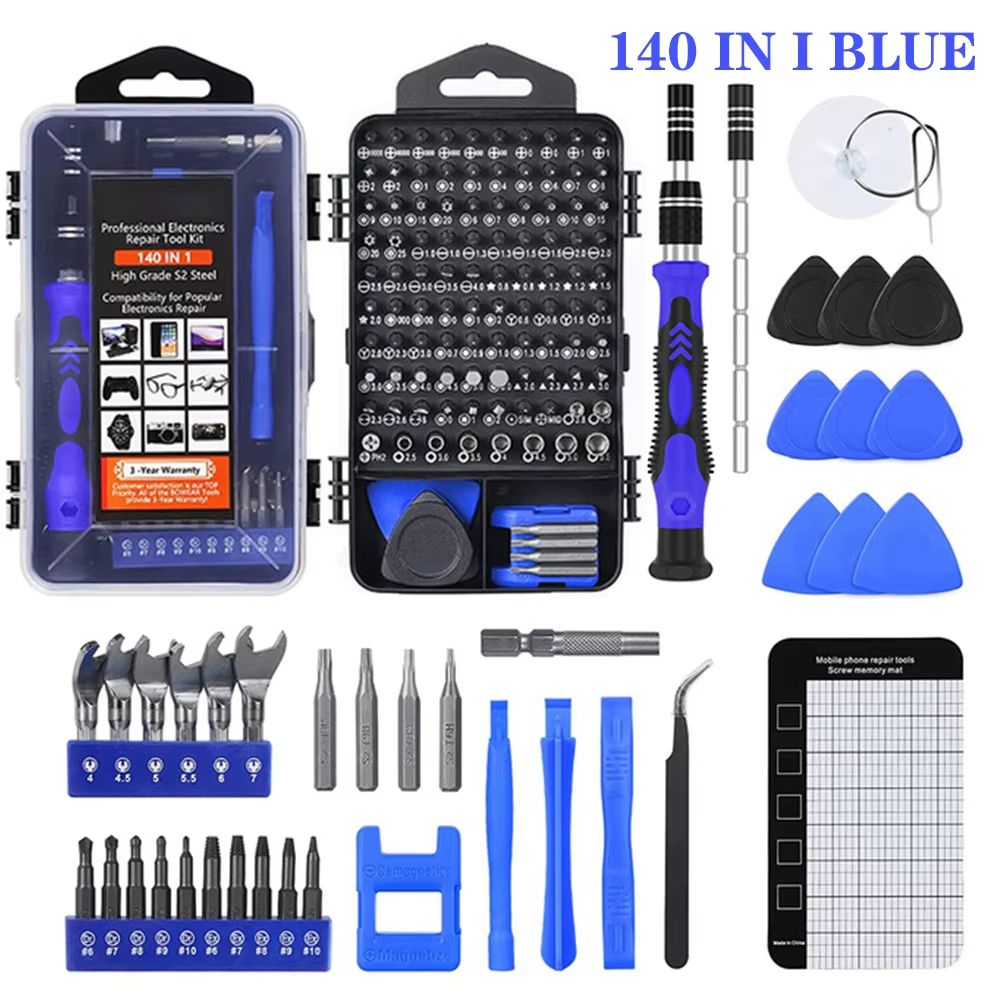 140in1 Precision Screwdriver Set Magnetic Bit Kit For Phone PC And Small Electronics Repair 10